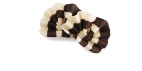 Choc. Mini Laços Leite e Branco